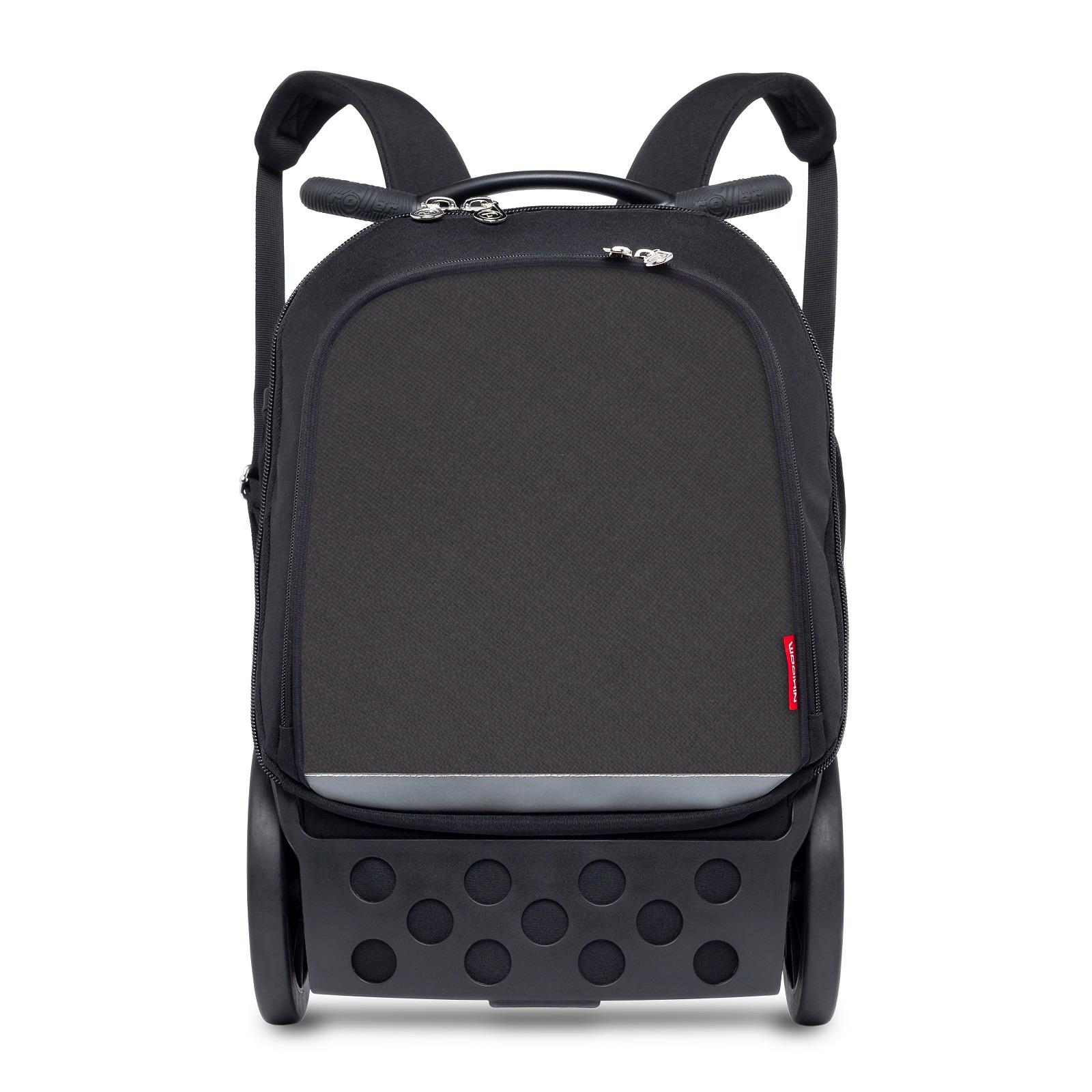 Školní a cestovní batoh na kolečkách Nikidom Roller UP Black (19 l)