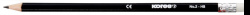 Trojhranná tužka Kores -   HB / černá  / s pryží