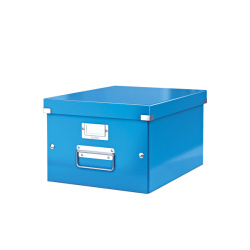 Kolekce krabic Click & Store WOW  -  střední / 28,1 x 20 x 36,9 cm / modrá