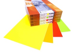 Print etikety A4 pro laserový tisk - fluorescentní - 210 x 297 mm (1 etiketa / arch)  fluorescentní žlutá