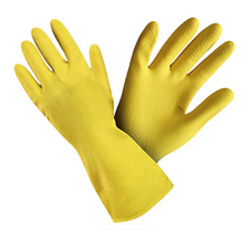 Ochranné rukavice gumové  -  velikost S