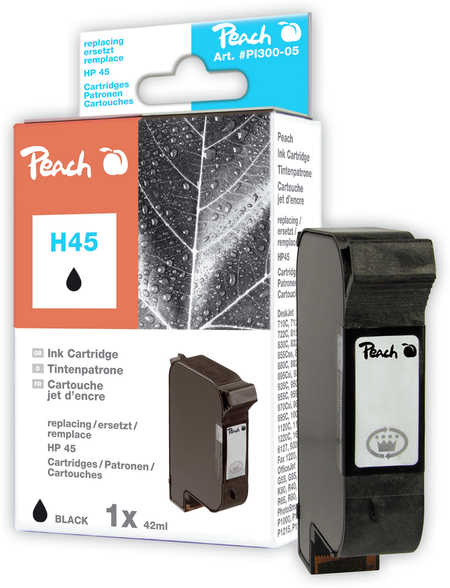 PEACH HP H45, HP 45, black, 51645A