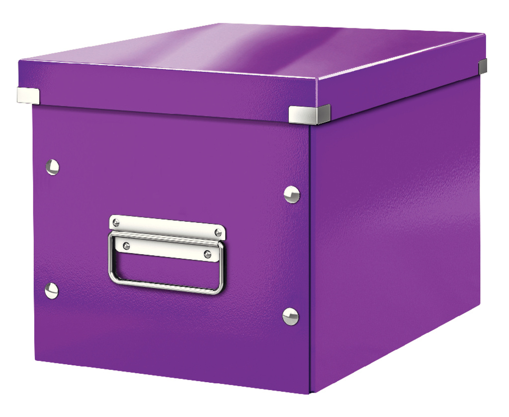 Krabice Leitz Click & Store - M střední / purpurová